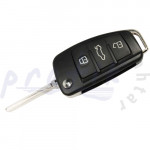 Audi 3 Butonlu Anahtar Kabı - Sustalı