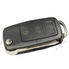 Volkswagen 3 Butonlu Anahtar Kabı - Sustalı