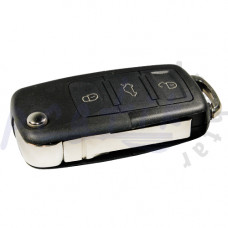Volkswagen 3 Butonlu Anahtar Kabı - UDS - Sustalı - Panikli